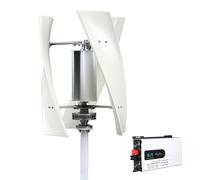 BAOJUHUIKANG 24v, Générateur d'éolienne à axe Vertical amélioré 6000 W 12 V 24 V 48 V 220 V avec contrôleur MPPT Kit d'éolienne pour système Solaire éolien Hybride, 12 V