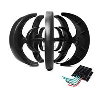 BAOJUHUIKANG 48v,Kit d'éoliennes 12000W, générateur d'énergie 12V-220V 5 pales pour Le Chargement de Bateau Black Lantern Type Énergie Industrielle Équipement Générateur d'énergie éolienne