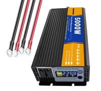 BAOJUHUIKANG 48V to 220V,Chargeur-onduleur à Onde sinusoïdale Pure 5000 W CC 12 V/24 V/48 V/60 V/72 V Entrée CC Sortie CA 110 V/120 V Convertisseur onduleur Solaire Basse fréquence, pour Camping-Car