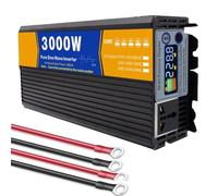 BAOJUHUIKANG 48v to 220v,Inverteur d'énergie de véhicule à Haute efficacité DC 12V/24V/48V/60V/72V à AC 110V/220V Convertisseur d'énergie Solaire à Basse fréquence, pour la Voiture(3000W)