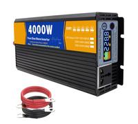 BAOJUHUIKANG 60v to 110v,Inverteur d'onde sinusoidale Pure 4000W Peak 12V 24V 48V 60V 72V DC à 110V 230V AC Power Solar Inverter Convertisseur, pour Off-Grid Truck Boat Camping (72Vto110V)