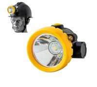 BAOJUHUIKANG Lampe de Casque de Mine LED Rechargeable Super Lumineuse, Antidéflagrante et Étanche pour Mines de Charbon Souterraines/Travail en Plein Air (Jaune)