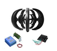 BAOJUHUIKANG Turbine éolienne Verticale à hélice hélicoïdale Portable 12000W à,Noir,220V
