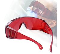 Baokuan 1pcs Lunes De Protection des Yeux Dentaires Dents Dentaire Blanchiment Léger UV pour Les Lunettes De Dentiste Verres De Lunettes Rouges Oeil De Protection