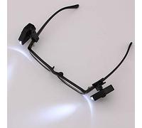 Baokuan 2 Pièces Clip LED sur Les Lumières De Livre Veilleuse Flexible pour Lunettes Outils, Lampe De Lunettes De Sécurité, Mini Pince À Lunettes