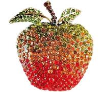 Baokuan Broche en en Forme De Pomme pour Femme Fille, Accessoire Tendance, Idéal pour Remise des Diplômes, Veille De Noël Ou pour Décorer Une Robe.