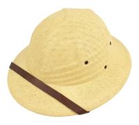 Baokuan Casque Colonial De pour, Chapeau De Paille Robuste Ajustable, Idéal pour Randonnée Les Safaris en Pleine Nature.