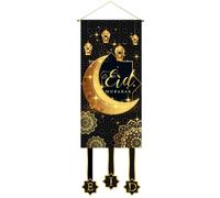 Baokuan Décorations pour L'aïd Moubarak, Panneau De Porte Ramadan, Bannière Ramadan Moubarak, Décorations De Fête, Bannière Murale De Bienvenue, Articles De Fête