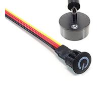 Baokuan Gradateur LED 5v 12v 24v Capteur Tactile Encastré Interrupteur De Bouton De Commande Étape sans Étape pour Bande LED Armoire De Lits De