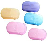 baolaili - 5 boîtes de 100 feuilles de papier savon, confettis, flocons, savon jetable, papier, nettoyant pour les mains, parfum minimal