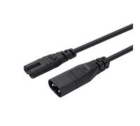 baolongking Câble Adaptateur d'alimentation Principal IEC 60320 C8 vers Prise C7 mâle vers Femelle (0.3 mètre)