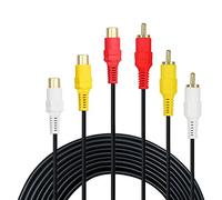baolongking Câble d'extension RCA - 3 RCA Câble vidéo d'extension composite DVD CD AV TV (4.5m)