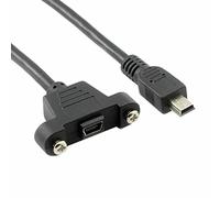 Baolongking Câble d'extension USB 2.0 Mini B mâle vers femelle avec vis 50 cm