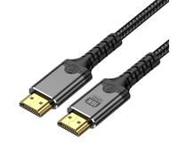 baolongking Câble HDMI 2.2 16 K, 96 Gbit/s ultra haute vitesse 16 K @ 60 Hz 8 K @ 240 Hz 4 K @ 480 Hz, pour PS5 // TV/PC de jeu/moniteur/projecteur (0,5 m)
