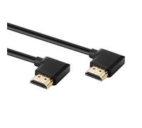 baolongking Câble HDMI mâle vers mâle coudé à gauche vers mâle 60 Hz, 4 K 2 K (1mètre)