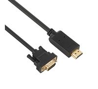 baolongking Câble HDMI vers VGA, Support Full 1080P Convertir signal de l'entrée HDMI Ordinateur portable HDTV vers VGA Moniteurs de sortie Projecteur, TV (3 m)