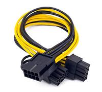 baolongking Lot de 2 câbles d'alimentation PCI-E 8 broches vers 2 PCI-E 8 broches (6 broches + 2 broches) - Répartiteur PCI Express - 30 cm