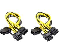 Baolongking Lot de 2 câbles d'alimentation répartiteurs PCI-E 6 broches vers double 8 (6 + 2) broches