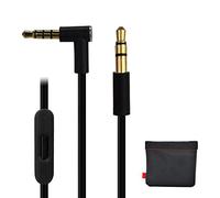 baolongking Remplacement de câble/Fil pour Beats câble audio + Télécommande/Micro pour Beats by Dr. Dre Casque Solohd/Studio/Pro/Detox/sans fil (noir)