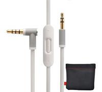 baolongking Remplacement de câble/Fil pour Beats câble audio + Télécommande/Micro pour Beats by Dr. Dre Casque Solohd/Studio/Pro/Detox/sans fil (blanc)
