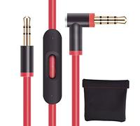 baolongking Remplacement de câble/Fil pour Beats câble audio + Télécommande/Micro pour Beats by Dr. Dre Casque Solohd/Studio/Pro/Detox/sans fil (rouge)