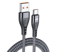 baolongking USB ?Rapide?Câble de type C 6 A, charge rapide, A QC3.0 vers C, compatible avec Samsung Galaxy S20/10/9, Note 9/8, LG G5, Sony Xperia, Moto G7, Switch, HTC, MacBook et plus (0,5 m)