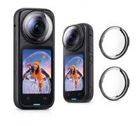 Baomaeyea Paire de protège-objectifs compatibles avec Insta360X6 | PC pour filmer en plein air, résistance aux rayures et à l'usure, coutures bord à bord, reconnaissance automatique du mode