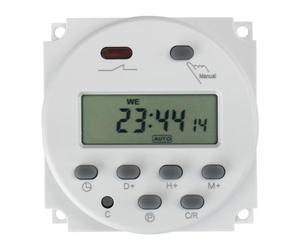 BAOMAIN CN101A Entrée DC/AC 12V, Sortie 200-250V AC, 16A Ampères Digital LCD Power Programmable Timer, Relais temporisé 17 Fois par Jour et par Semaine