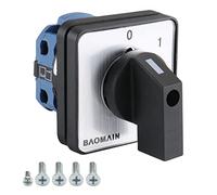 Baomain Commutateur à combinaison à cames SZW26-20/C02.1 - Deux positions - AC 660 V - 20 A - Verrouillage à 4 bornes