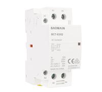 BAOMAIN Contacteur CA, 2 pôles 2NC, 63A, AC 24V Tension bobine, 35 mm Montage sur rail DIN BCT-63/02_2NC