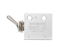 Baomain pneumatique Bouton commutateur Valve Hl-2301-v 2 Port 3 position PT1/8 normalement fermé