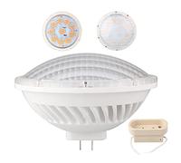 BAOMING Variateur d'intensité PAR56 LED Ampoule 26 W 24 ° Angle de faisceau AC 200~240 V avec Gx16d Mogul Extrémité Attaches Base pour halogène 300W Replacement-warm Blanc 2700K~3000K
