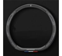 BAONITOU Couvre Volant Voiture pour Peugeot 3008 E3008 P64 2024 2025, Antidérapant Couvre Protection Volant Voiture Housse Voiture Accessoires Interieur,Bla-CK-D