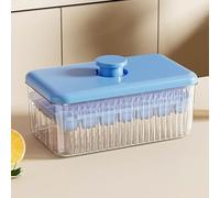 Baoqifong Bac À Glaçons Avec Couvercle Et Bac De Rangement,Moule À Glaçons Fermé Pour Congélateur,Accessoire Facile À Démouler Pour Boissons Froides Jus Cocktail Whisky - Pour Étudiants Barmen Hôtes