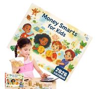 Baoqifong Calendrier Enfant 2026 | Calendrier d'Épargne Ludique aux Dessins Animés pour Petit Enfant | Organiseur Éducatif aux Couleurs Vives pour Maison Chambre Salle de Classe