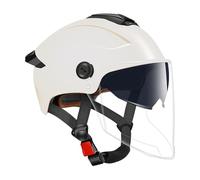 Baoqifong Casque de Moto léger | Casque Demi-pour Cyclomoteur - Équipement de Protection à Double visière Respirante destiné à la Conduite Urbaine, Sportive, en extérieur, pour Femmes et Hommes, et