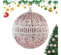 Baoqifong Décoration Boule de Noël | Boules de Noël à Suspendre 8cm à Paillettes | Décoration de Fête et Réception - pour Fête Photographie Appartement École Bureau