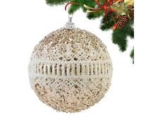 Baoqifong Décorations de Sapin de Noël | Boules Arbre 8cm Anticassantes à Paillettes - Décoration de Fête et Réception,pour Fête Photographie Appartement École Bureau