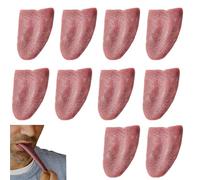 Baoqifong Langue Factice Halloween | Langue Artificielle Effrayante pour Fête,10 Pièces Accessoires Horrifiques pour Magiciens pour Tours De Terreur en Gros Plan Comédie Performance De Scène Et Fêtes