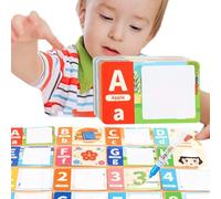 Baoqifong Livres D'Autocollants Pour - Cahier d'Activités avec Autocollants - Cartes Double Face Lettres Chiffres Créations Statiques pour Voyage Avion Anniversaire École Dimanche Classe