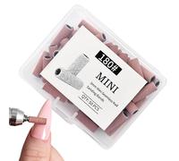 Baoqifong Mini Bandes de Ponçage pour Ongles,50 Pièces Kit Manucure Compact avec Boîtier de Rangement - Bandes Abrasives pour Lime à Ongles,Pour Voyage Fêtes École Cadeau Femme