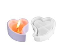 Baoqifong Moule En Silicone Pour Porte-Bougies,Moule Bougeoir En Forme De Cœur D'Amour - Outil De Création Pour La Saint-Valentin Activités Manuelles Adultes Adolescents Débutants Et Professionnels
