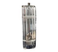 Baoqifong Moulin à Sel de Mer | Moulin à Poivre et Sel | Manuel Rechargeable Transparent Réglable Ustensiles De Cuisine Pour Salle À Manger Camping Cuisson Pique-Nique Décoration Maison Table