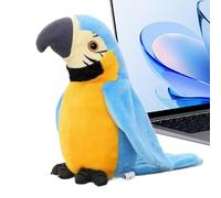 Baoqifong Oiseau Jouet - Perruche Interactive avec Chant Battement d'ailes et Musique,Animal Électronique Réaliste pour et Animaux Fêtes Anniversaire Bureau