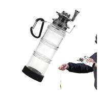Baoqifong Organisateur d'Hameçons de Pêche | Mallette pour Leurres de Pêche - Étui Imperméable Compartiments Triples Accessoire Portable Polyvalent Bouteille Voyage Extérieur pour Kayak Camping