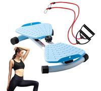Baoqifong Outil de Fitness Rotation de Taille,Renforcement Musculaire Abdominal Et Gainage - Plateau Tournant Silencieux Avec Bandes Élastiques Pour Fitness En Appartement Et Entraînement À Domicile