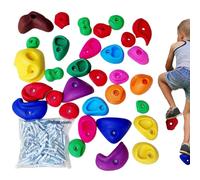 Baoqifong Prises d'Escalade - Mur D'Escalade Enfant - Kit multicolore avec matériel de fixation pour entraînement, en intérieur et extérieur, à la maison et à