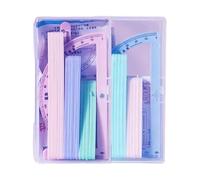 Baoqifong Trousse de Géométrie,Règle Mathématique Magnétique Portable | Kit Scolaire d'Apprentissage - pour Enseignants Étudiants Bureau Architecture Ingénierie