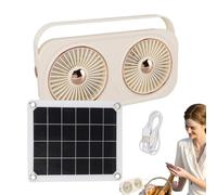Baoqifong Ventilateur d'Extraction Solaire pour Abri, 20W Ventilateur D'Extraction À Énergie Solaire Pour Serre, Compact Étanche Économique pour Extérieur Garage Véranda Abri Camping