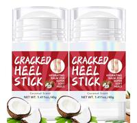 Baorder 2pcs crèmes pour les pieds parfumées à la noix de coco, baume hydratant naturel pour les talons, hydrate en profondeur, adoucit la peau sèche, soin des pieds pour femmes et hommes.